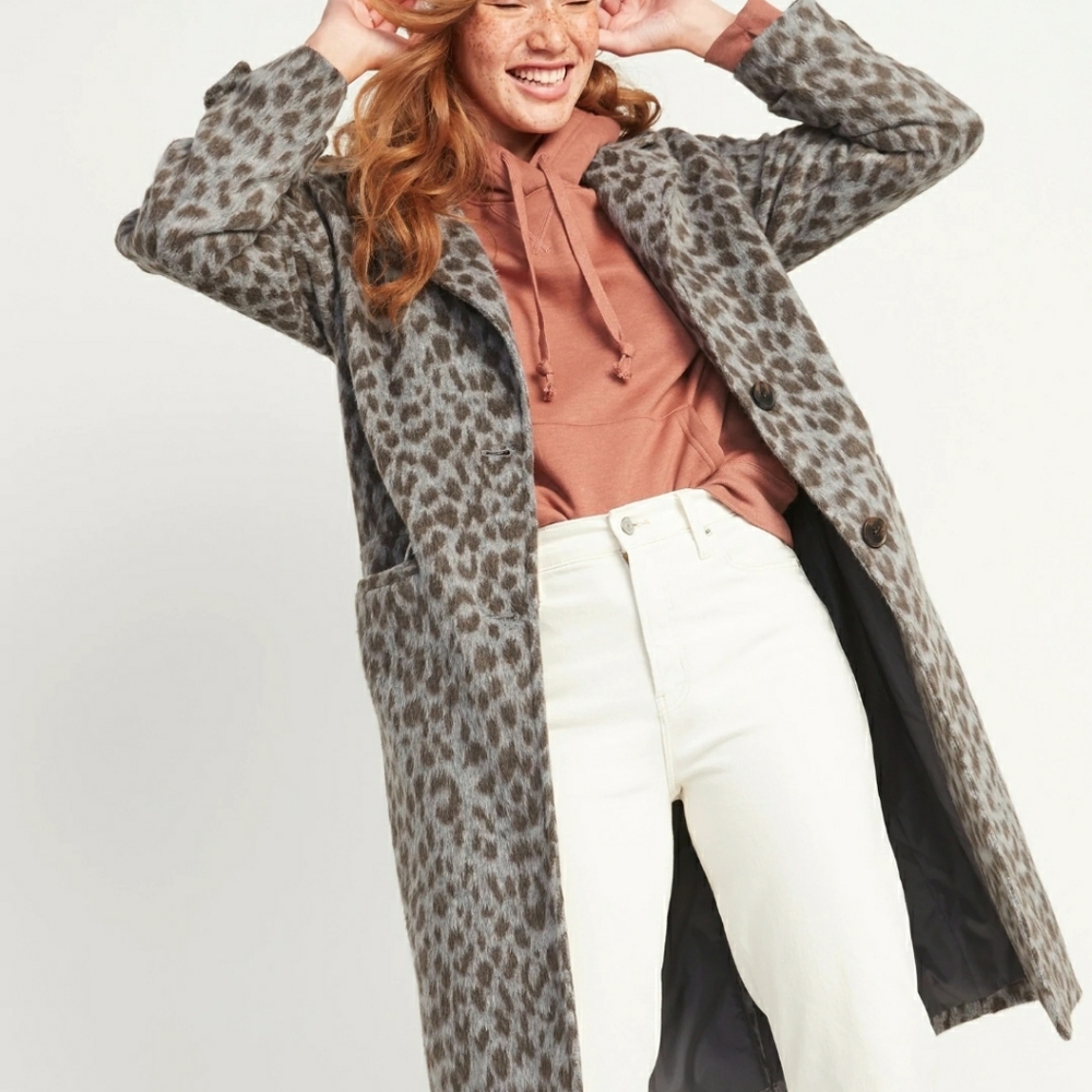 Old Navy Leopard Print Coat